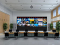 Jiadi Technology indoor LED display P2.5 soft module shaped screen lights up Bank of Moscow, Russia