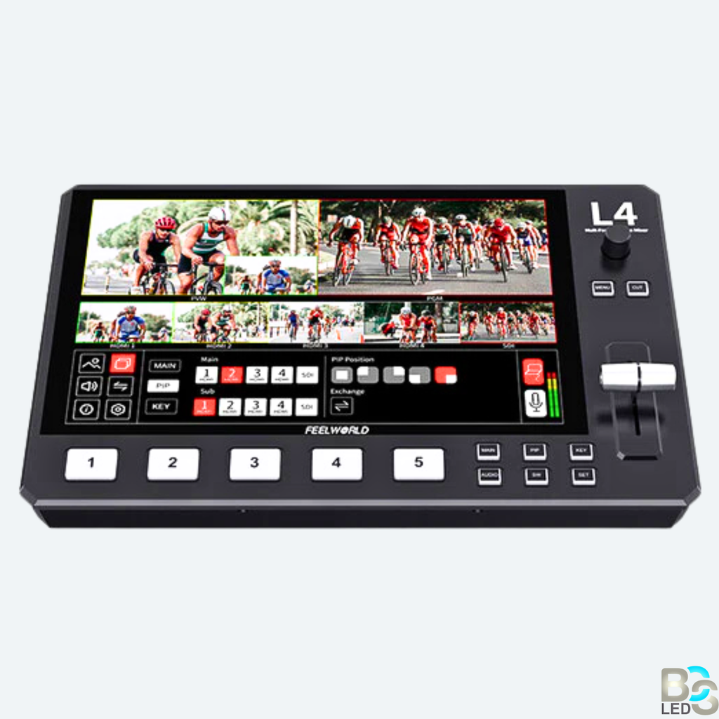 BCS L4 HDMI Livestream Switcher with 10.1" LCD Monitor