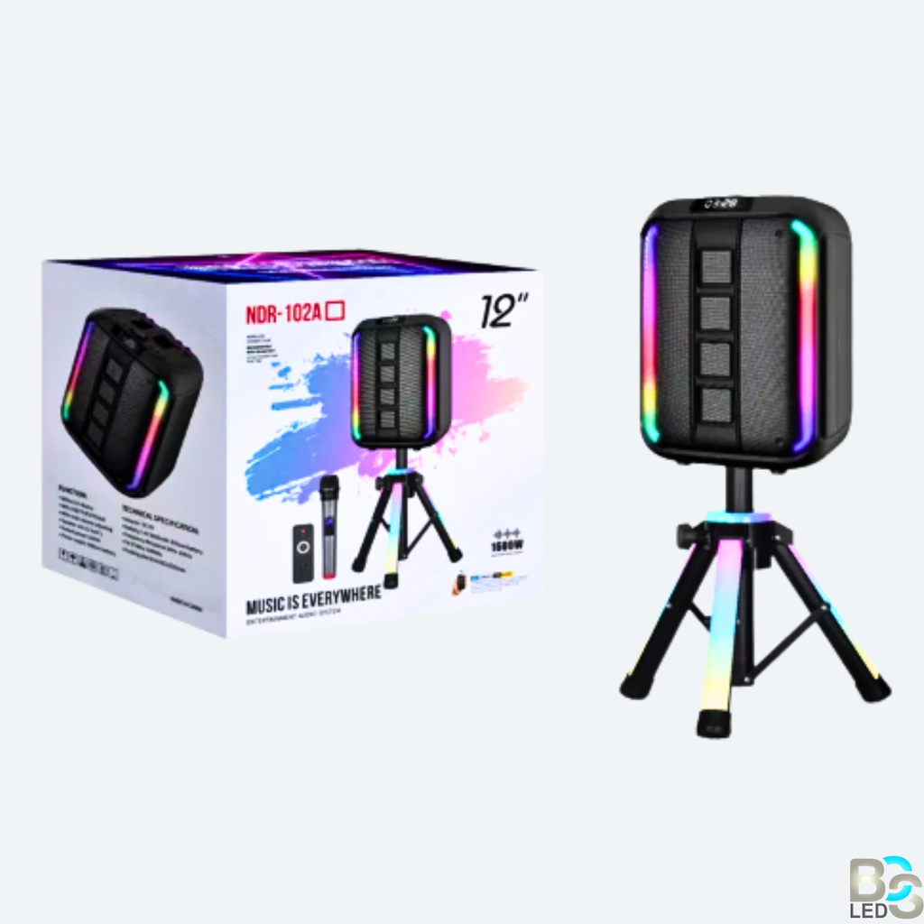 NDR-102A 12 Inch 40W LED Lights Party Speaker