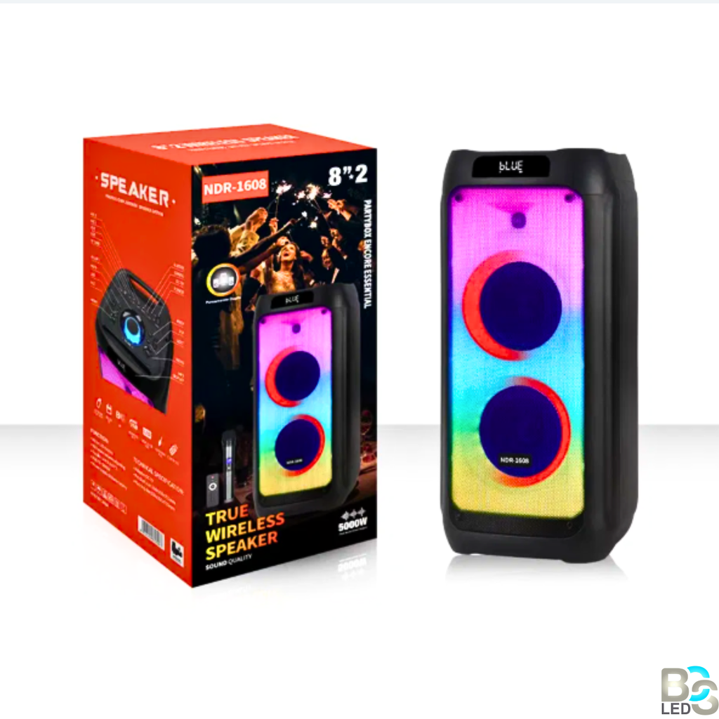 NDR - 1608 Portable Bluetooth Speaker with Wireless Microphone