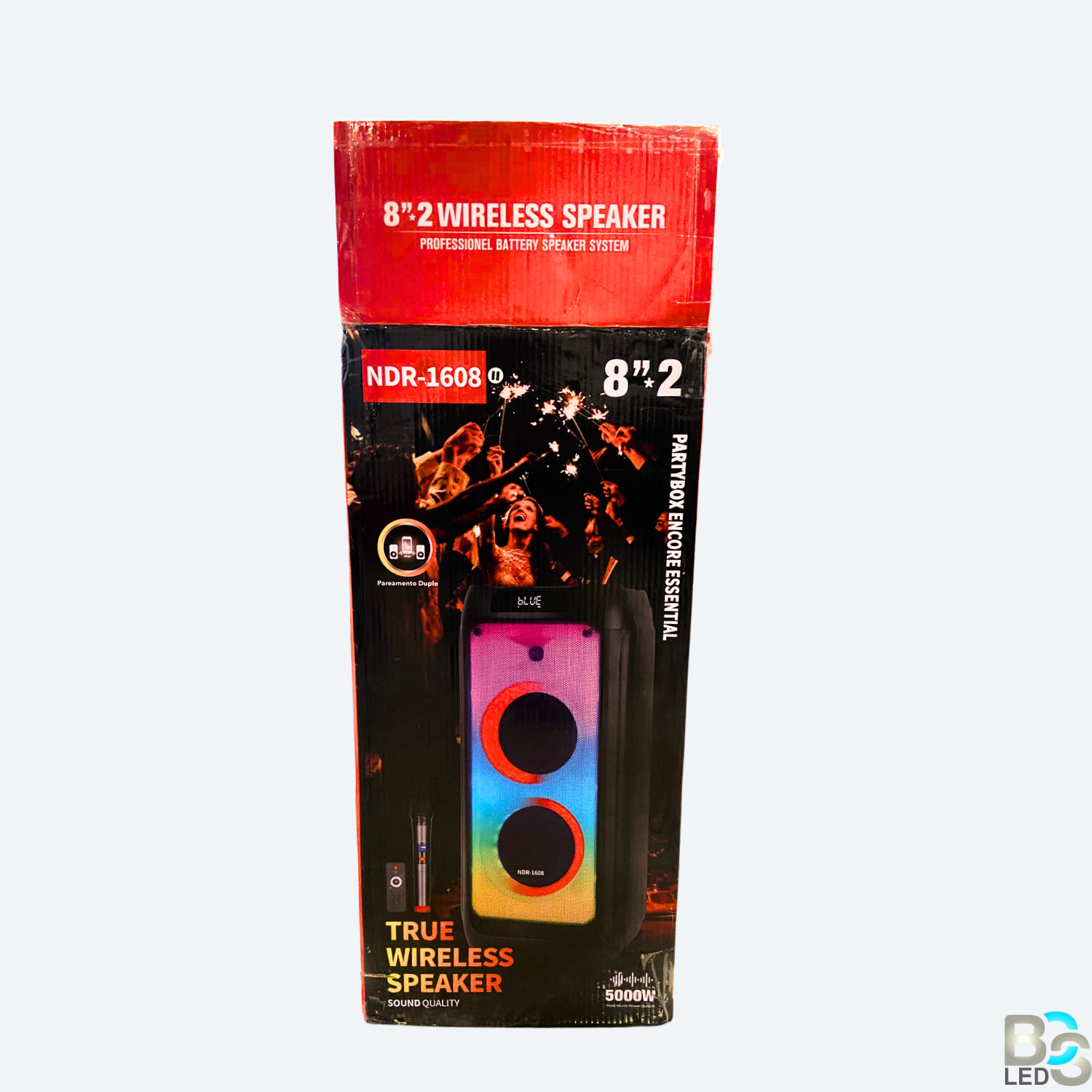 NDR - 1608 Portable Bluetooth Speaker with Wireless Microphone