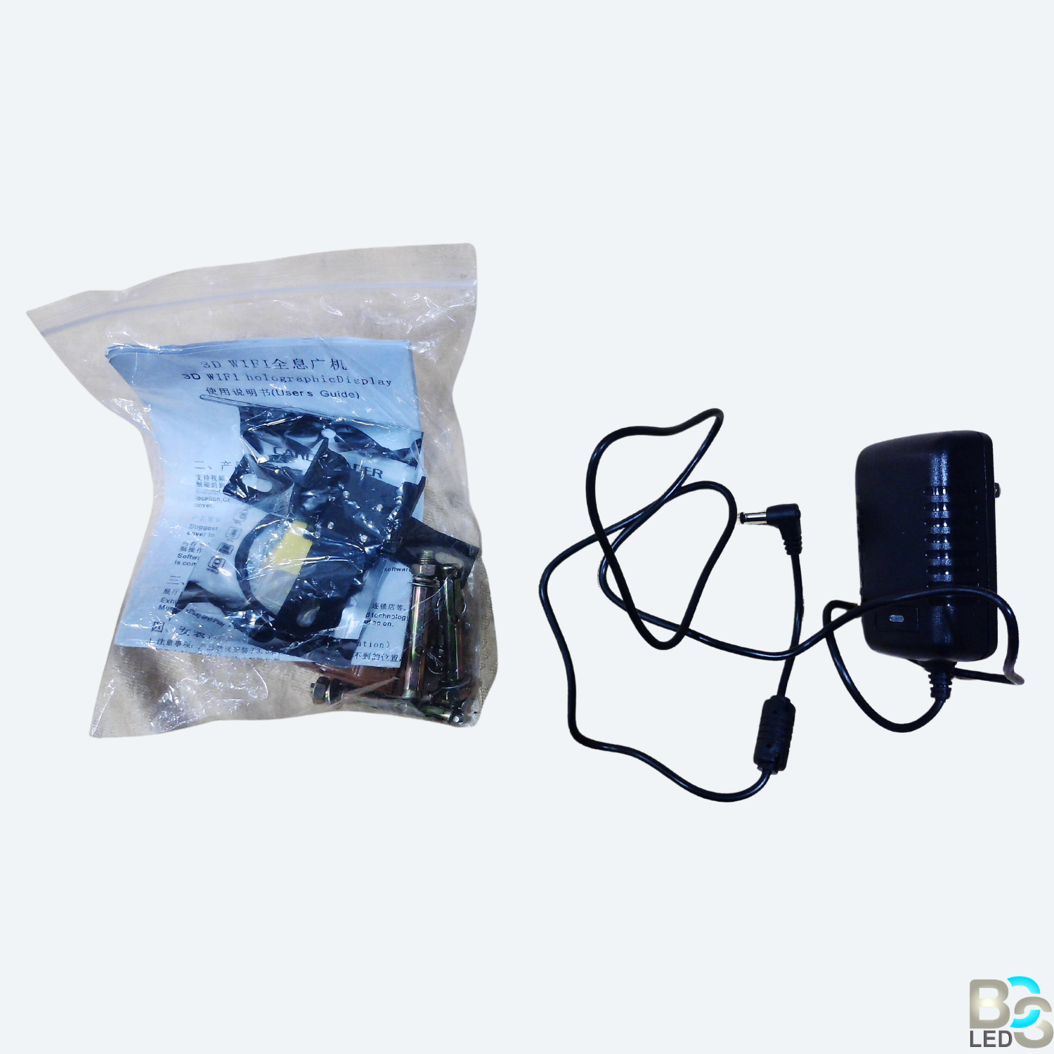 Aurora Series 5D Holographic LED Display Fan - Smart WiFi 3D Advertising Projector with High-Definition Visuals and Cloud Management