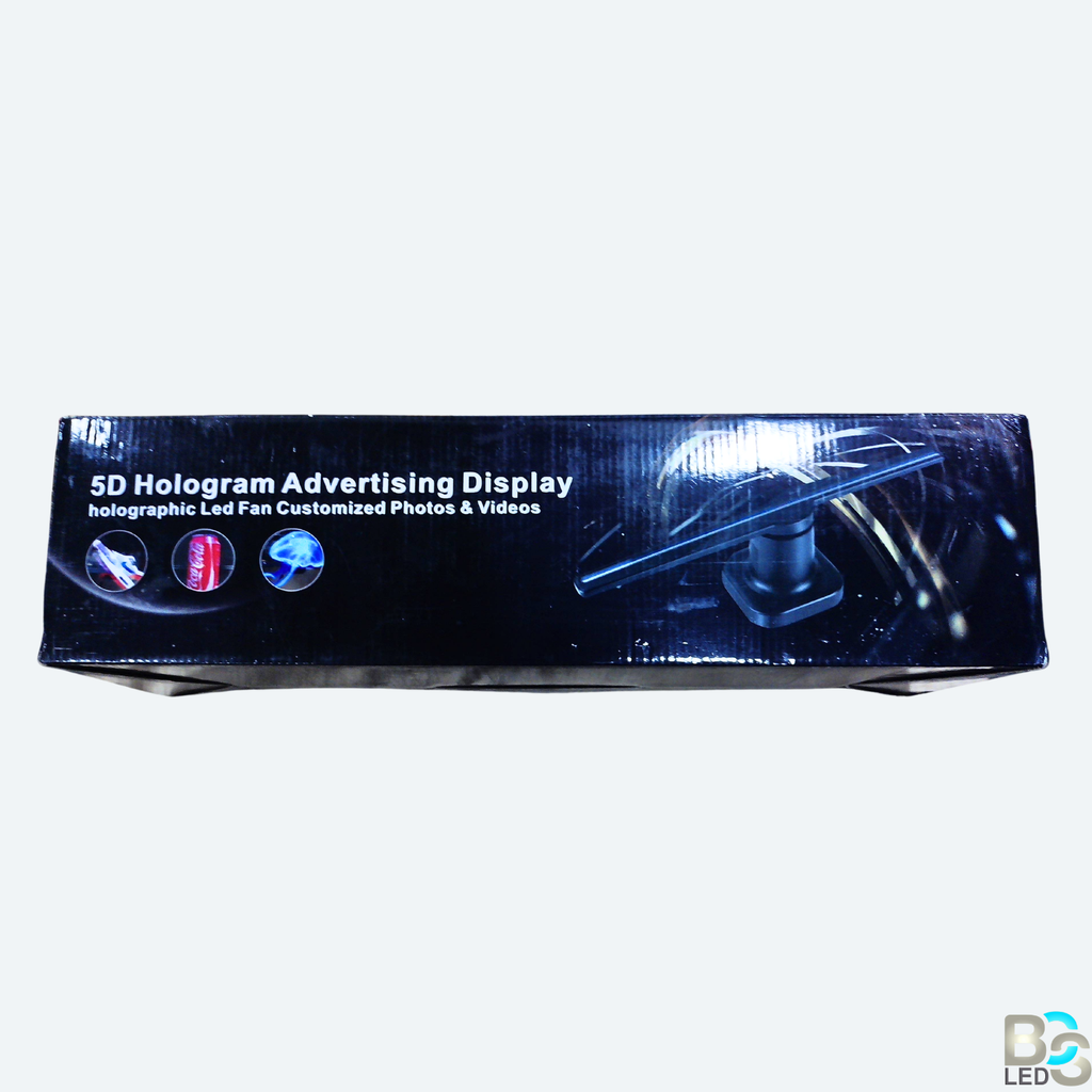 Aurora Series 5D Holographic LED Display Fan - Smart WiFi 3D Advertising Projector with High-Definition Visuals and Cloud Management
