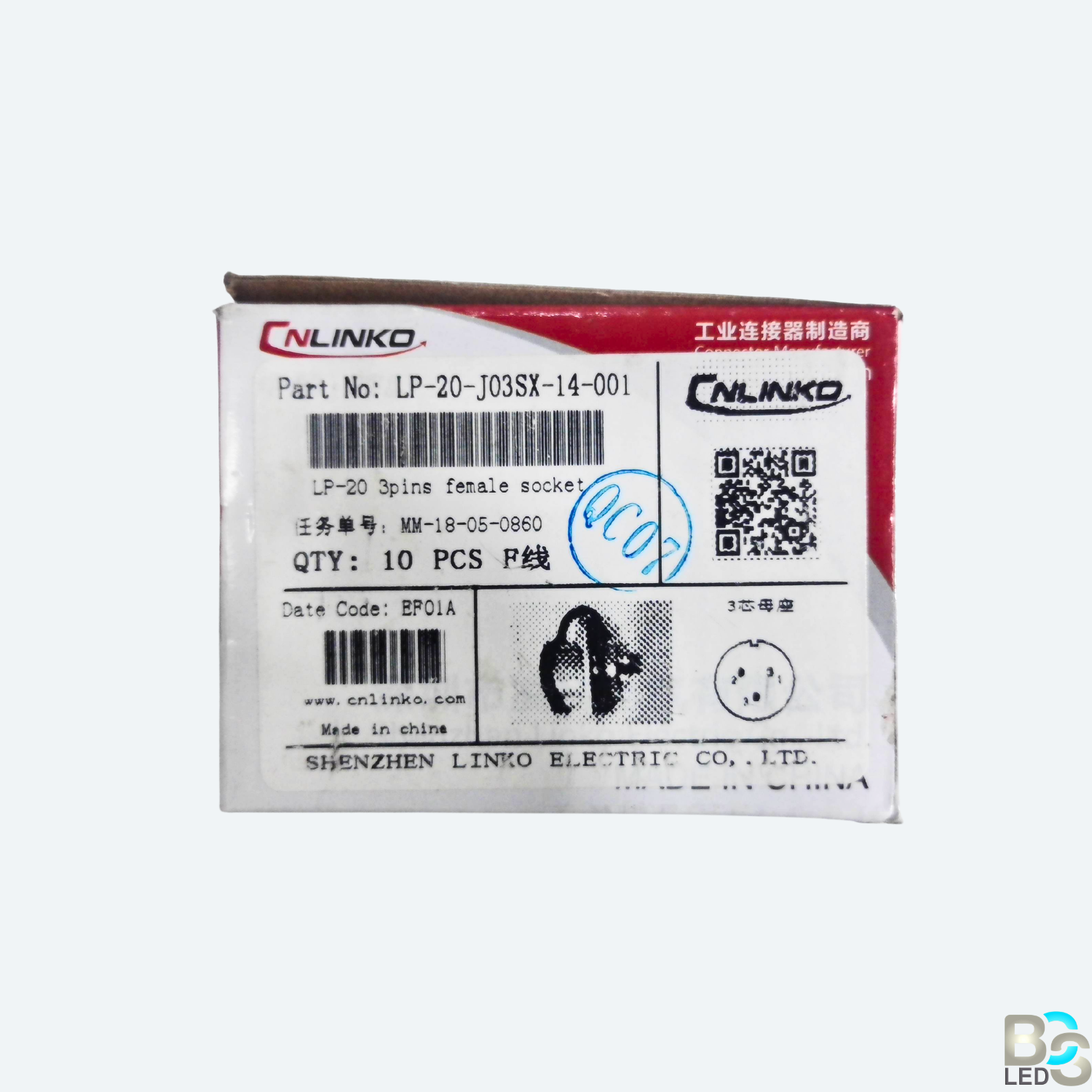 CNLINKO LP-20 Series IP67 Waterproof Circular Connector — Industrial Panel Mount Plug & Socket