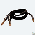 BCS LED Professional 3.5mm EP Stereo to 2 x 6.35mm Mono Audio Interconnect Cable - 1.5M