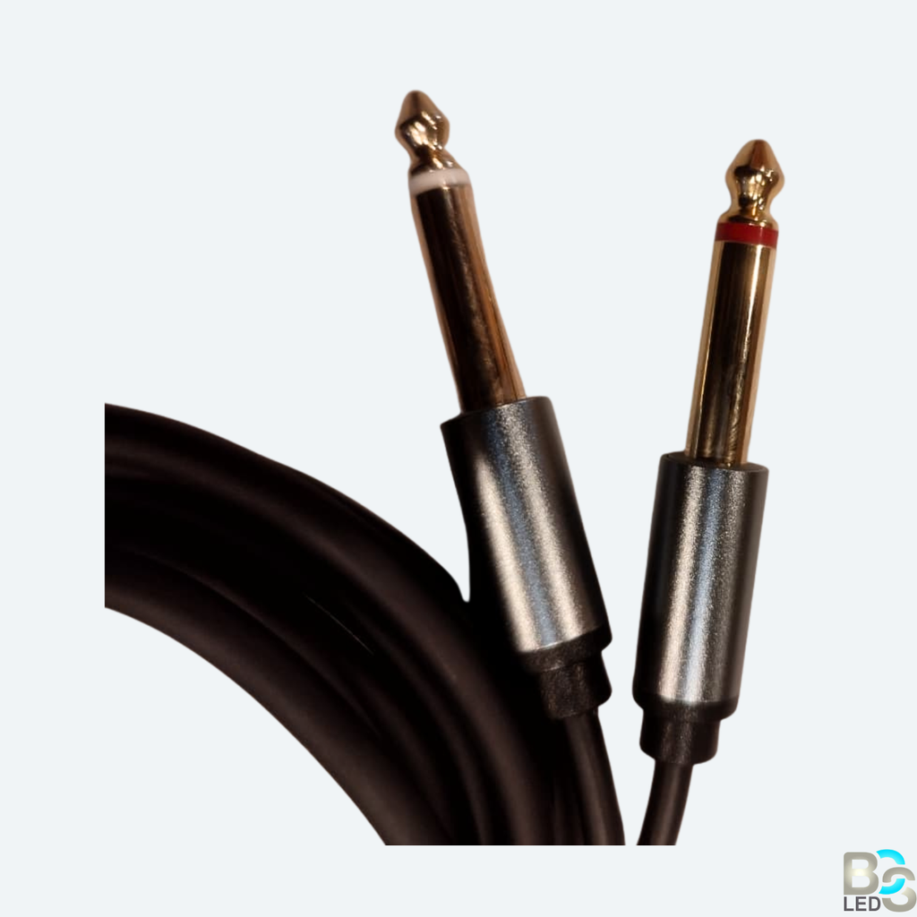 BCS LED Professional 3.5mm EP Stereo to 2 x 6.35mm Mono Audio Interconnect Cable - 1.5M