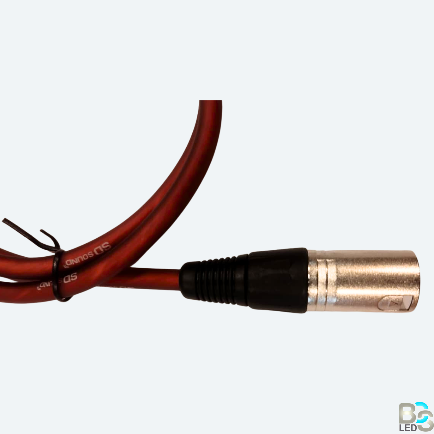BCS LED Professional 1-Meter XLR Male to Female Balanced Audio Cable