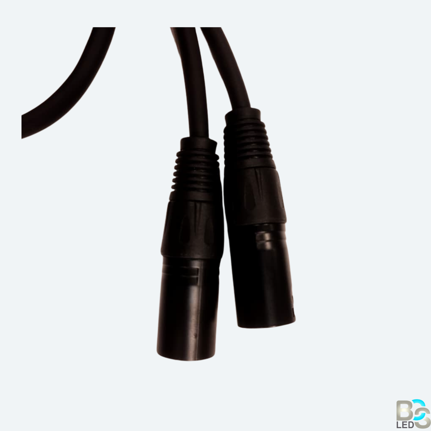 BCS LED Professional XLR Male to Dual XLR Female Y-Splitter Cable - 0.5M Balanced Audio Patch Cord for Mixers, Mics, and Amplifiers