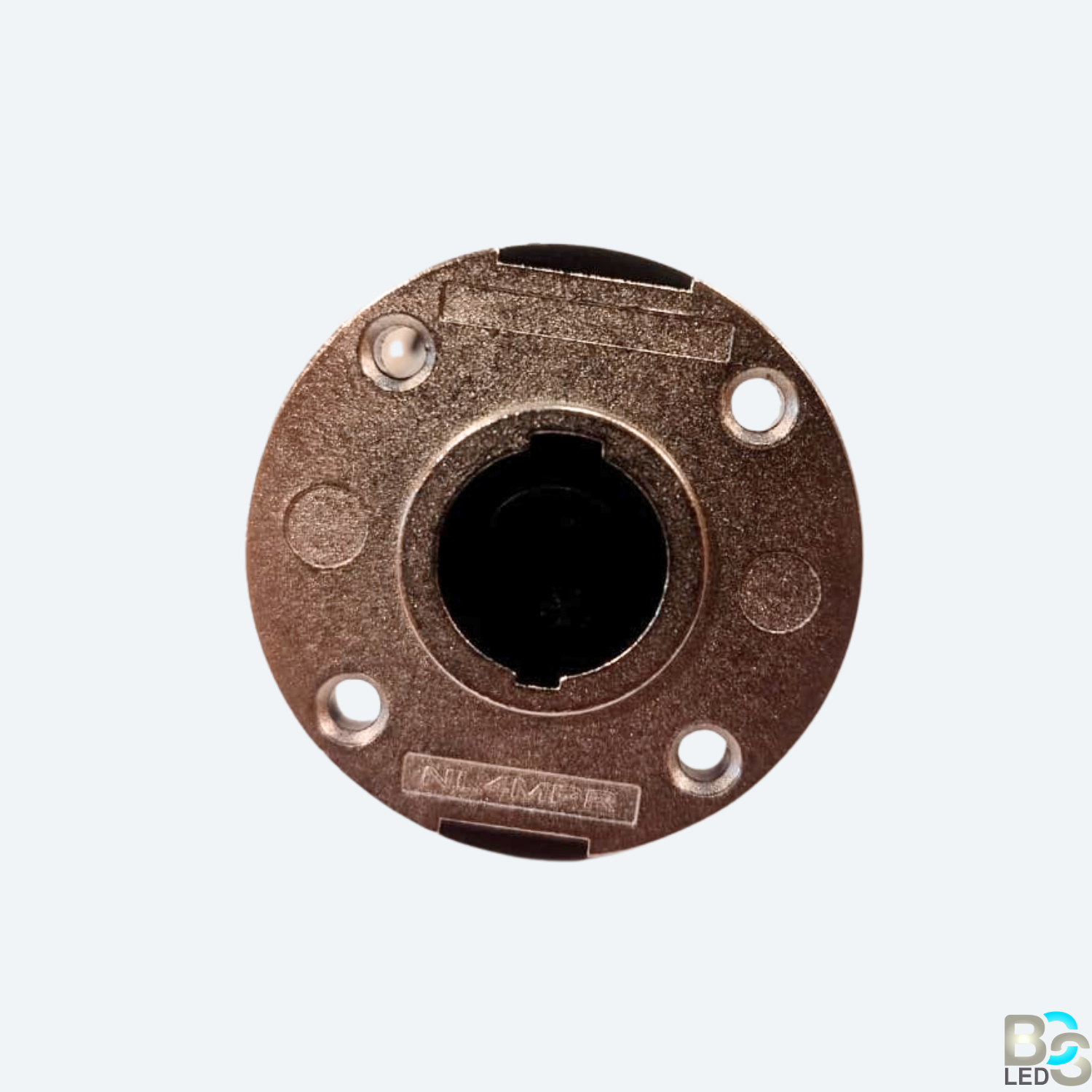 BCS LED Professional NL4MP Speakon Female Chassis Mount Connector - 4-Pole Panel Socket for Loudspeakers and Amplifiers (Pack of 5)