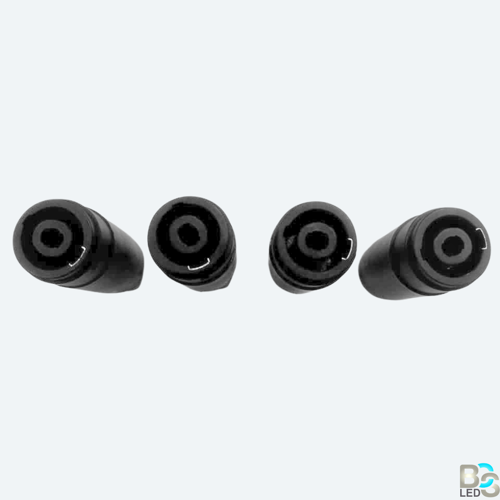 BCS LED Professional Speakon Female to Female Coupler - 4-Pole Twist Lock Audio Extension Adapter Socket