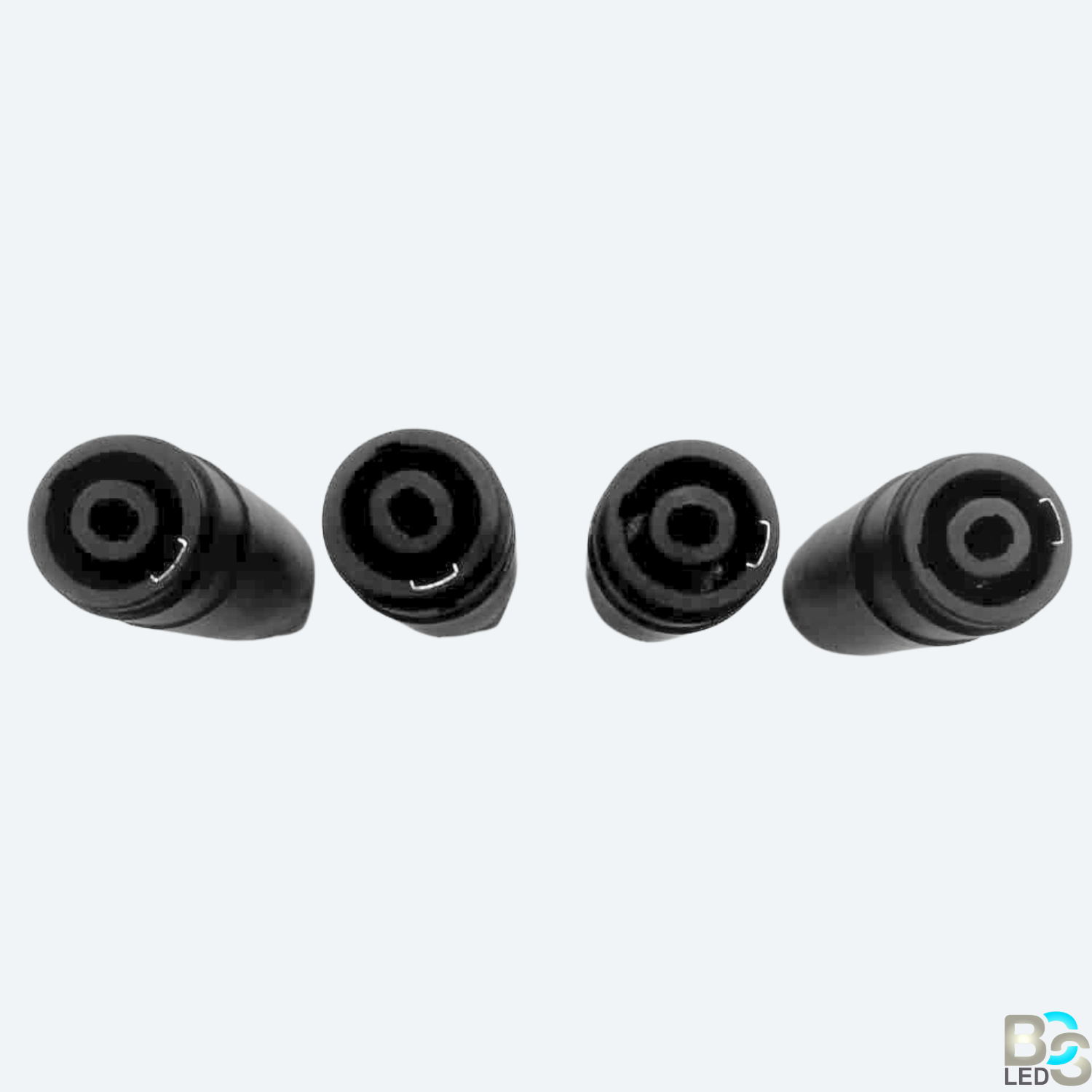 BCS LED Professional Speakon Female to Female Coupler - 4-Pole Twist Lock Audio Extension Adapter Socket