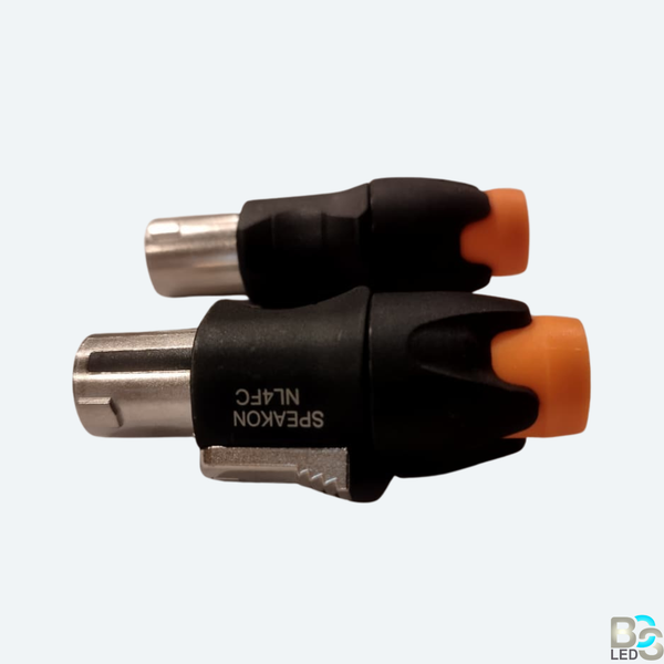 BCS LED Professional 20A Speakon Male Cable Connector - 4-Pole Twist Lock Audio Plug for PA Speakers, Amplifiers and Stage Monitors 2