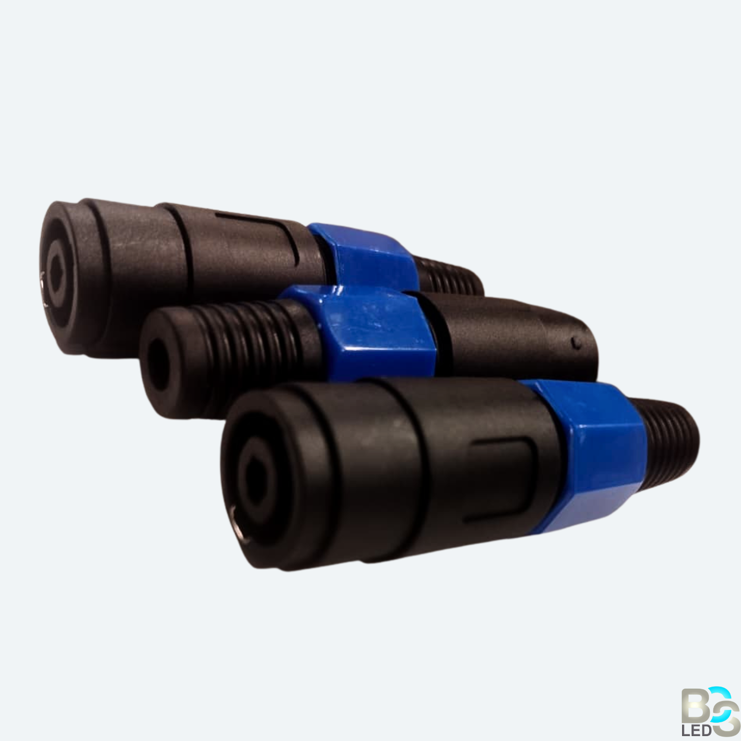 BCS LED Professional Speakon Female to Female Inline Adapter - 4-Pole Twist Lock Coupler for Extending Speaker Cables