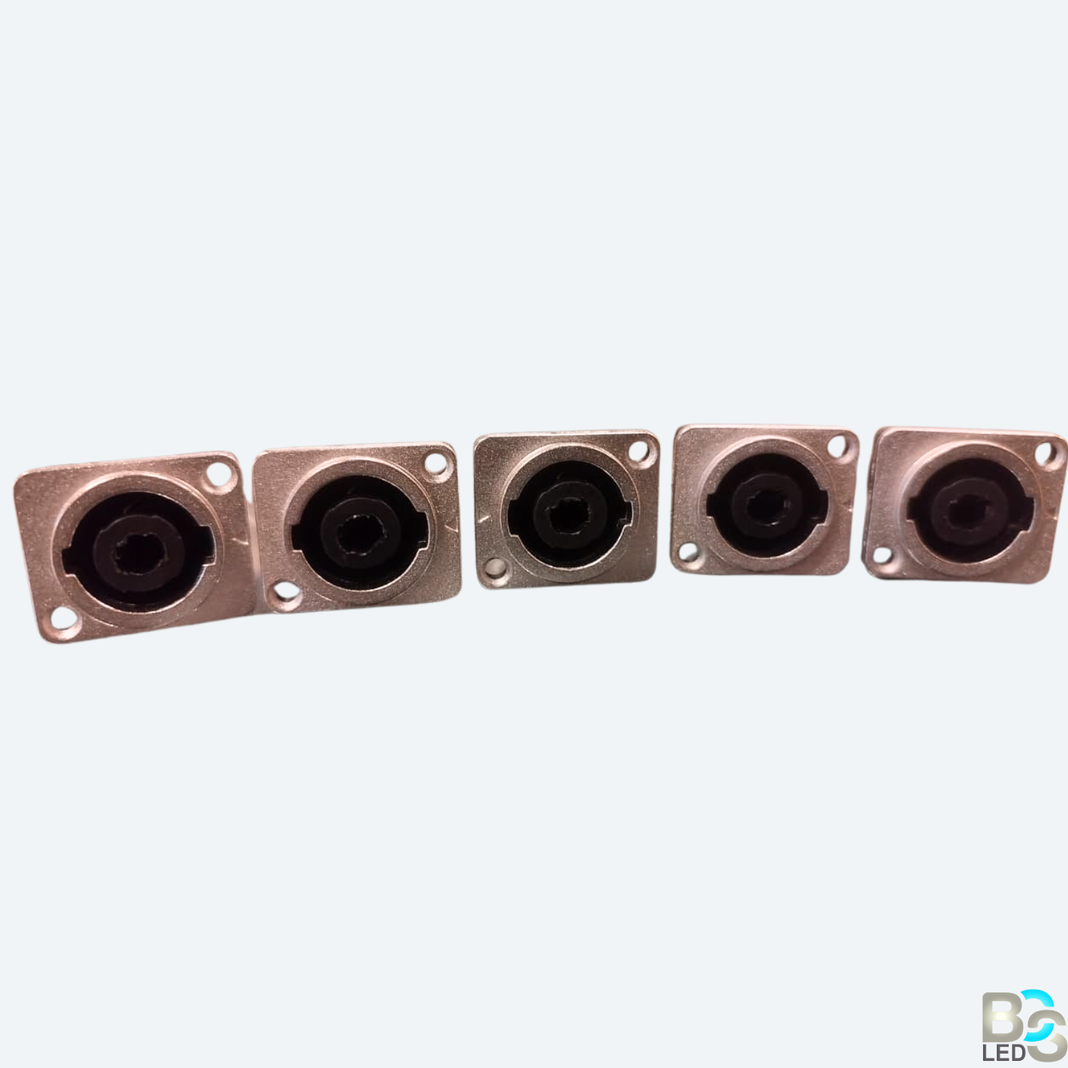 BCS LED Professional Speakon Female Connector - 4-Pole Twist Lock Audio Plug for PA Speakers, Amplifiers, and Stage Monitors